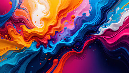 Abstract Whirlwind of Color Background