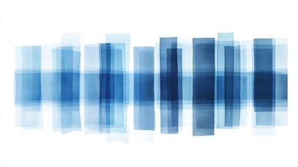 Fototapeta premium Abstract blue gradient shapes creating a serene and modern visual effect.