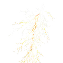 Lightning in isolate background