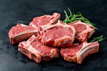 Freshly cut lamb chops ready for grilling at a summer barbecue gathering