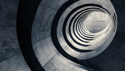 Geometric abstract pattern creating a modern architectural flow