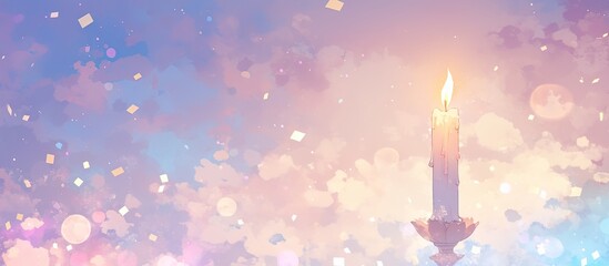 Soft gradient background with gentle hues of yellow, green, and purple, transitioning from light to dark for an elegant and soothing effect.