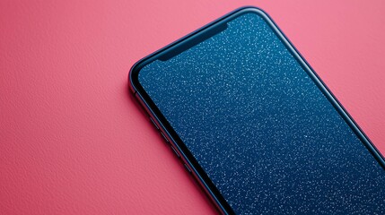 Mobile phone close-up technology product studio top view modern design