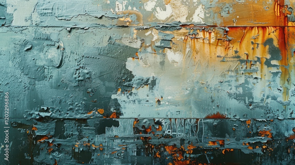 Aufkleber explore this abstract image featuring distressed textures in shades of amber and apricot light, crea