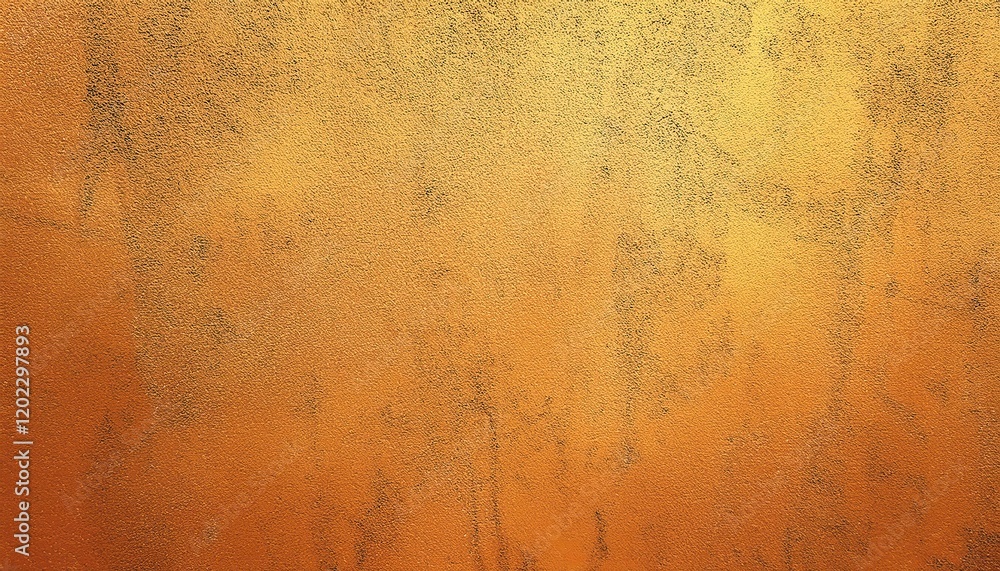 Poster warm orange and golden textured gradient wall with rustic grunge patterns, ideal for background, ove