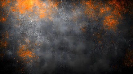 Obraz premium Dark Grey Background With Orange Rust Texture