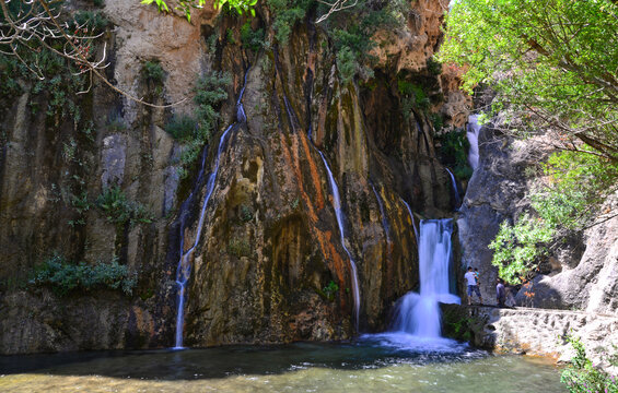 A view from Gunpinar Waterfall in Darende, Turkey