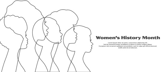 Women's History Month - card, poster, template, background