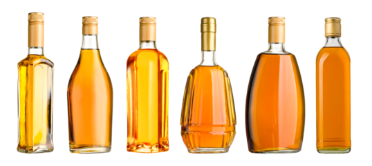 whiskey bottles cut out