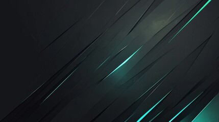 Sleek black and green gradient background with dark metal texture, soft diagonal lines, and silver-gray accents