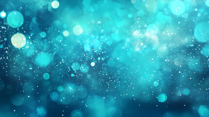Shimmering turquoise water surface with glittering specks of dust, glittery, aquatic, underwater world. Shimmering Underwater World. Illustration