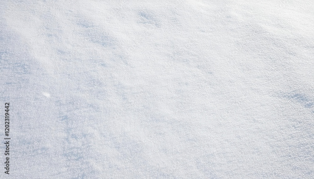 Aufkleber textured close-up of pristine white snow surface with delicate crystalline patterns, perfect for win