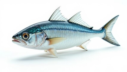 Obraz premium Fresh fish on a white background.