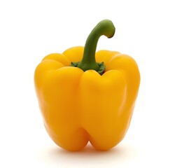 Bell pepper (yellow) on white background.