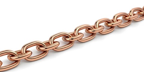 Obraz premium Rose Gold Chunky Chain Bracelet with Polished Luxury Design V4
