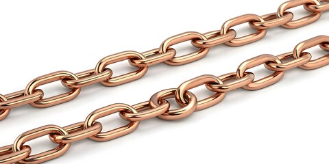 Obraz premium Rose Gold Chunky Chain Bracelet with Polished Luxury Design V5