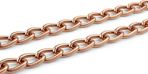 Obraz premium Rose Gold Chunky Chain Bracelet with Polished Luxury Design V6