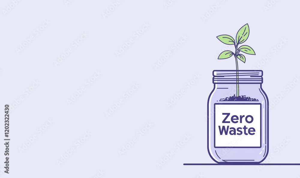 Poster implementing zero-waste practices for eco-friendly living in urban environments a guide to sustainab