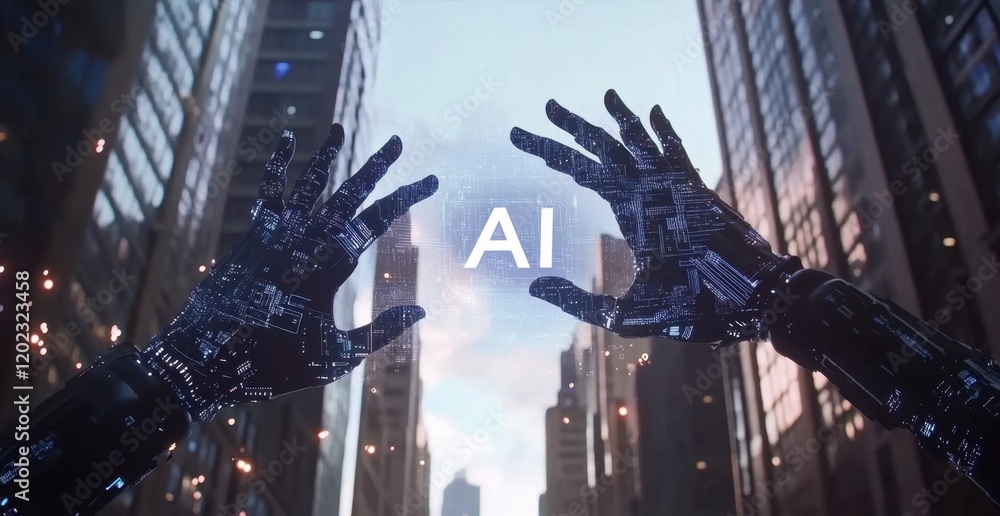 Poster an ai logo with the letters 