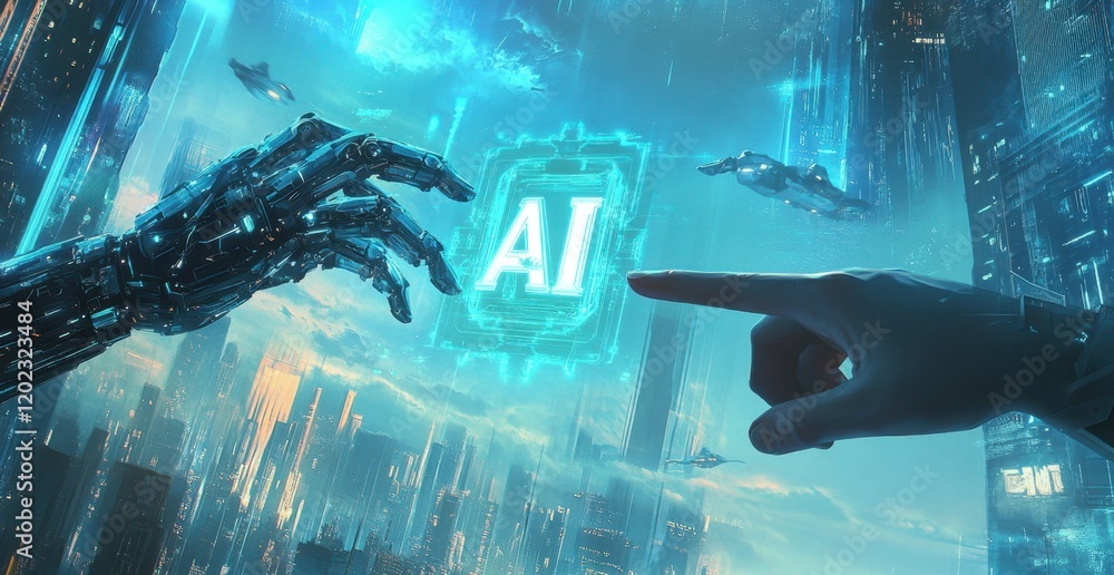 Poster an ai logo with the letters 