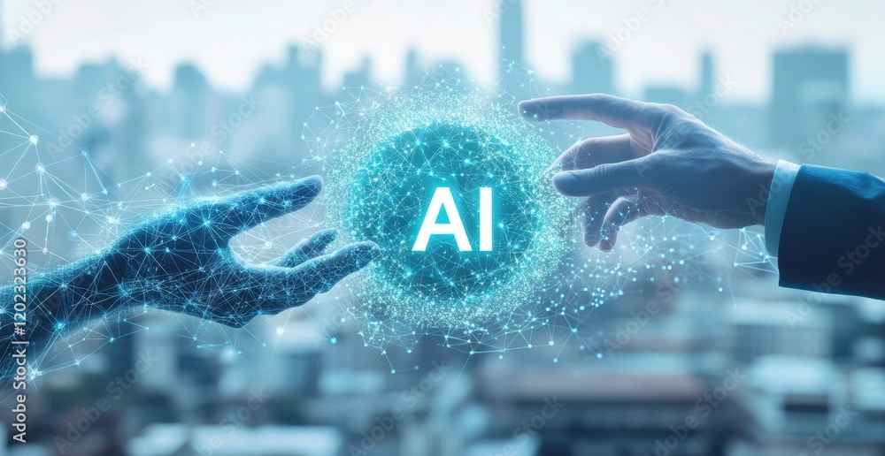 Poster an ai logo with the letters 