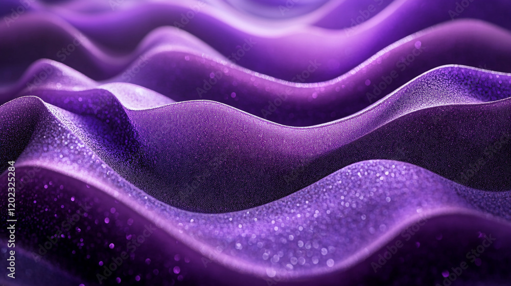 Poster purple textured waves creating an abstract visual effect for artistic inspiration