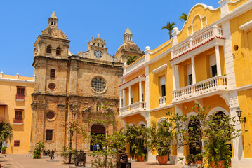 The church of San Pedro Claver in Cartagena, Colombia