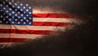 memorial day concept with american flag graphic resource banner