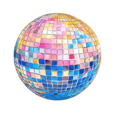 Obraz premium Disco Ball Clipart Vector Illustration - Retro Party Vibes