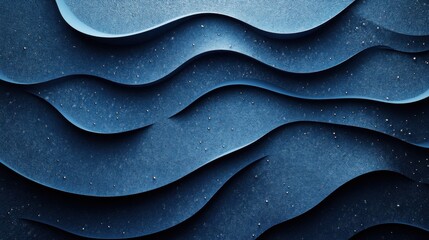 Obraz premium Photo of blue background with minimalistic repeating patterns for design, banner template, white space in the center of the page for text. Simple geometric wallpaper with copy space.