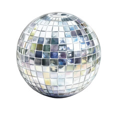 Obraz premium Disco Ball Clipart Vector Illustration - Retro Party Vibes