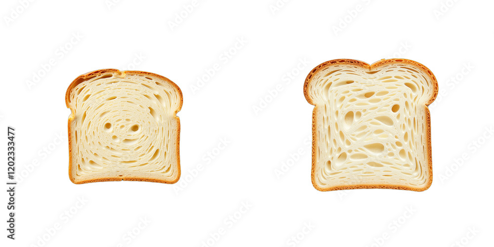 Poster A Single Slice Of Bread Sits Alone On A Clean White Surface Emphasizing Its Simplicity And Purity In Composition. 00001