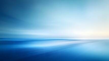 Obraz premium Serene Blue Ocean Horizon Abstract Artwork