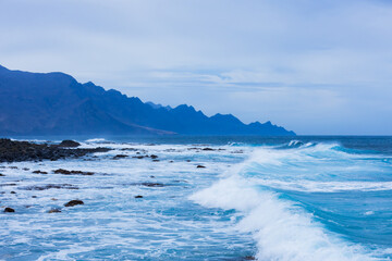 Küste Gran Canaria Spanien Wellen Wasser 