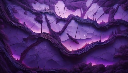 Obraz premium cracked purple history