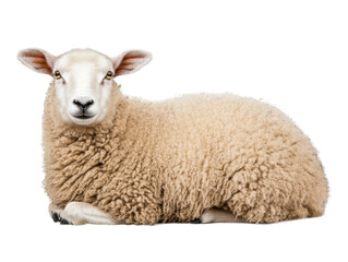 Fototapeta premium Isolated White Sheep