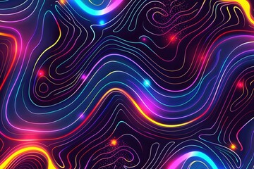 Abstract glowing lines forming cosmic-inspired design, representing futuristic energy.