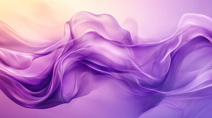 Elegant purple and lavender abstract design with flowing waves and soft textures