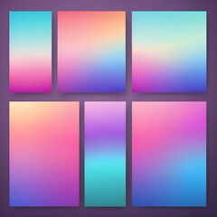 Gradient mesh backgrounds with trendy pastel