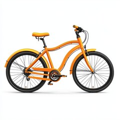 Fototapeta premium bicycle on white background