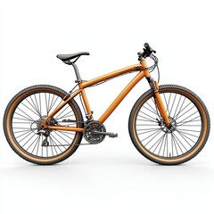 Fototapeta premium bicycle on white background