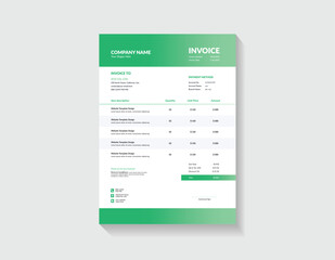 Clean and Minimalistic Invoice Layout