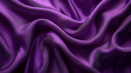 Fototapeta premium Soft purple fabric with elegant folds creates a luxurious texture on display