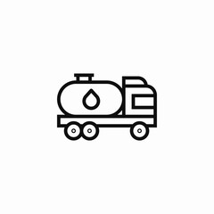 crude oil transportation icon sign vector