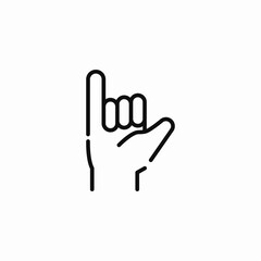 hand loose icon sign vector