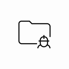 work file folder icon sign vector