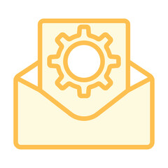 Email Settings  duotone line icon , vector, pixel perfect, illustrator file 
