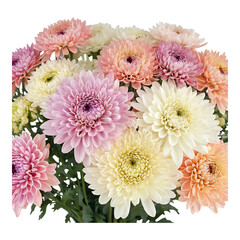 Pink and White Chrysanthemum Floral Centerpiece