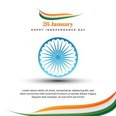 Happy Republic Day Instagram Poster Design