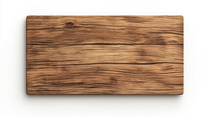 wooden board isolated on white. generative ai